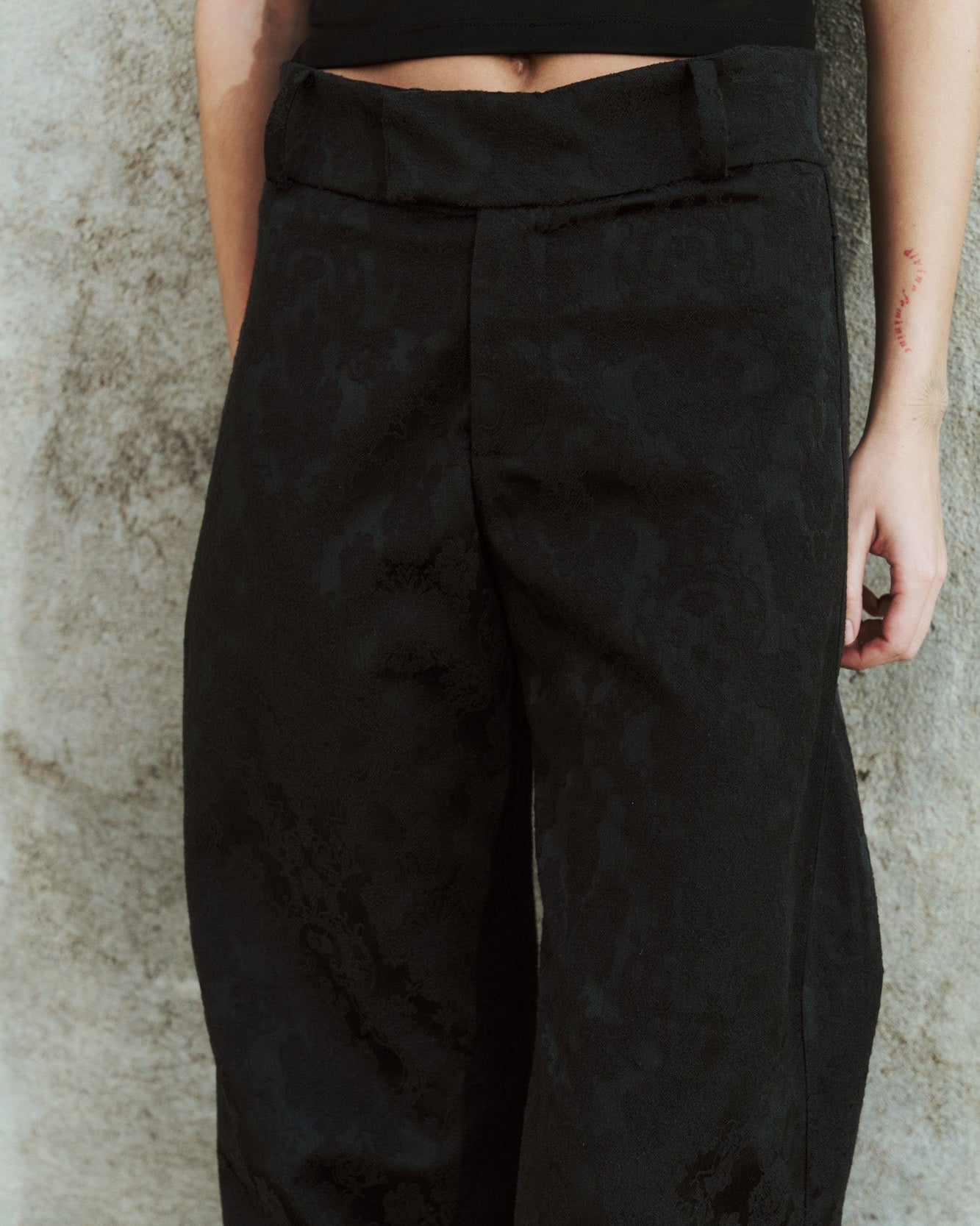 Jade Pant Brocatto Negro