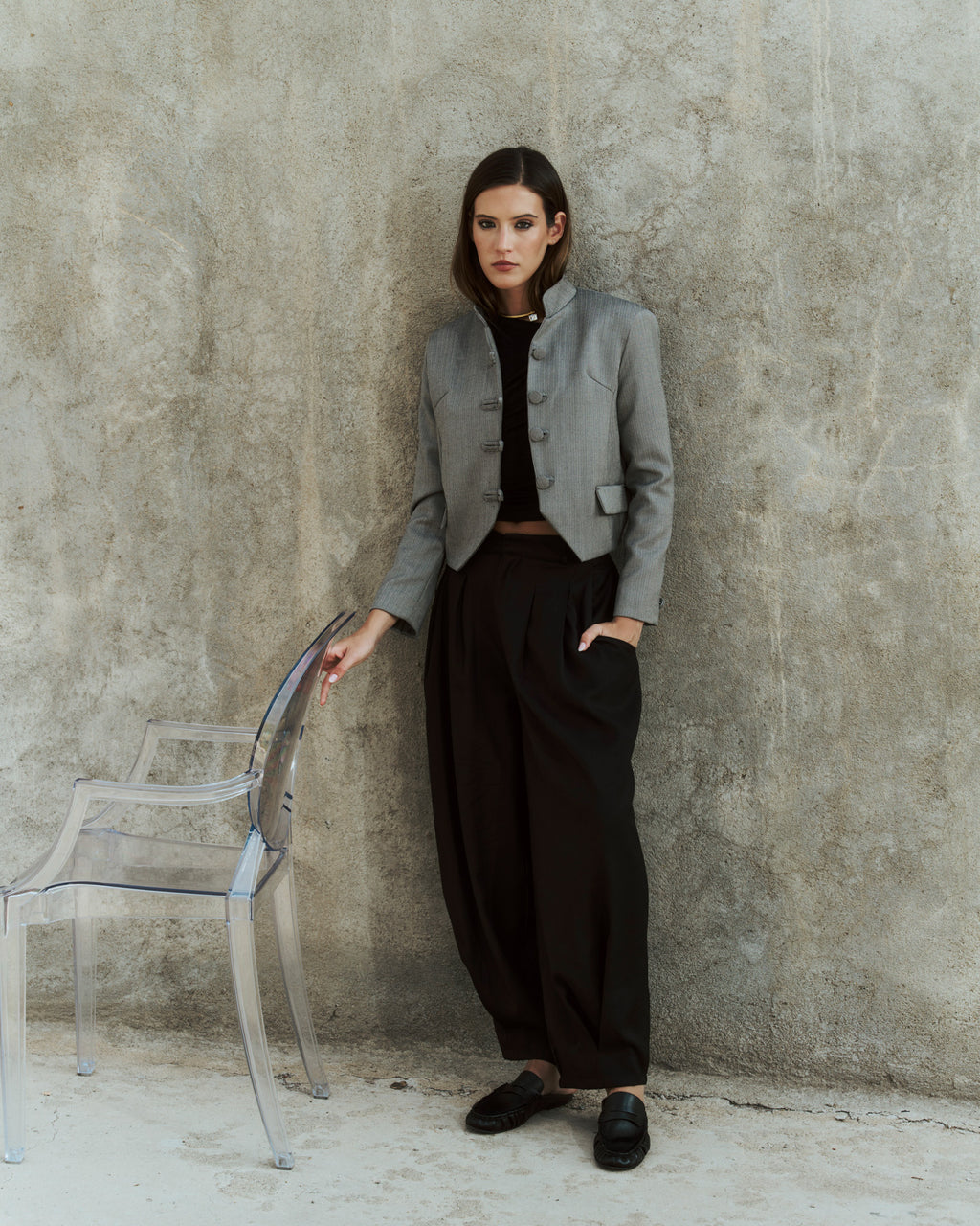 Tang Jacket Lana Gris