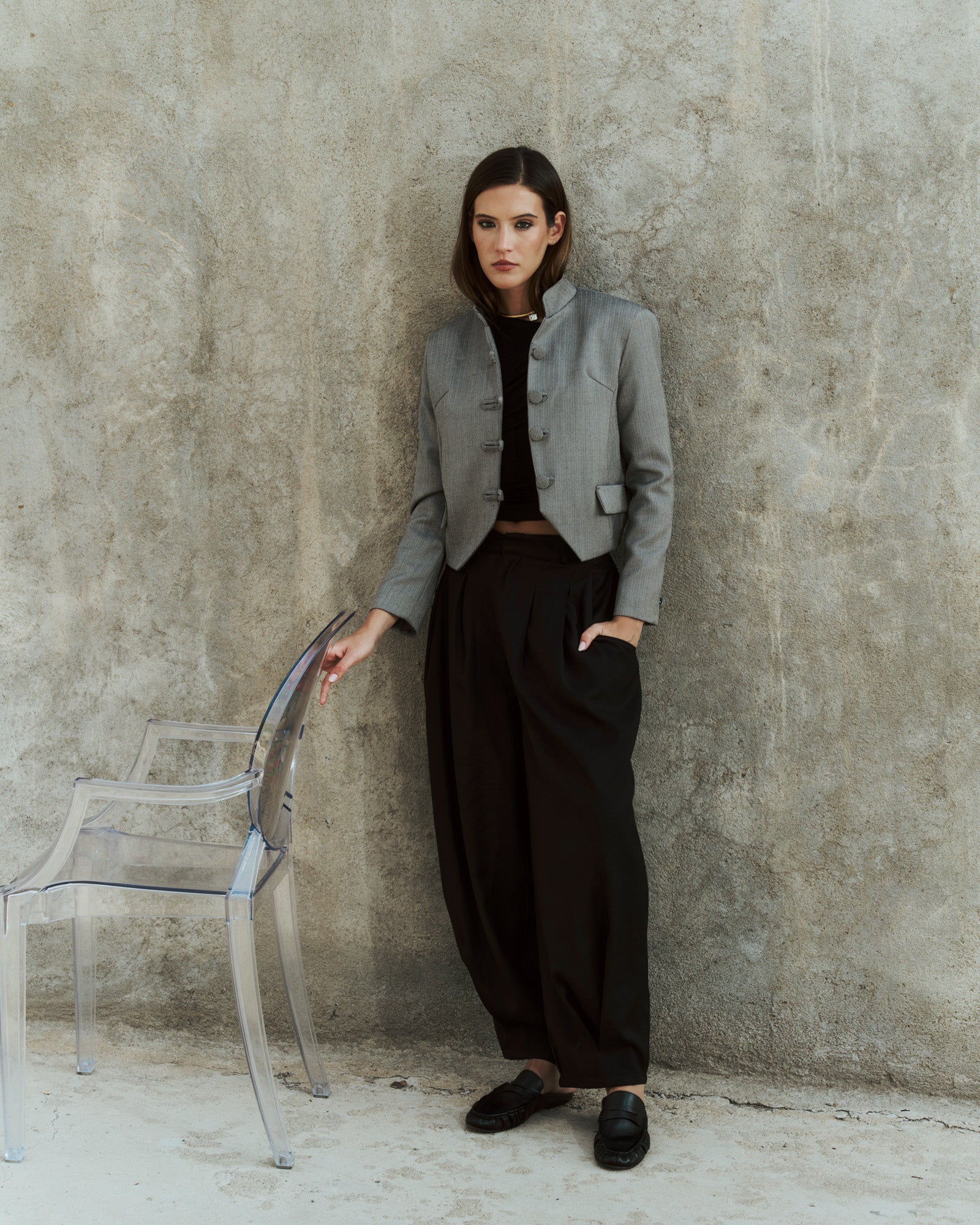Tang Jacket Lana Gris