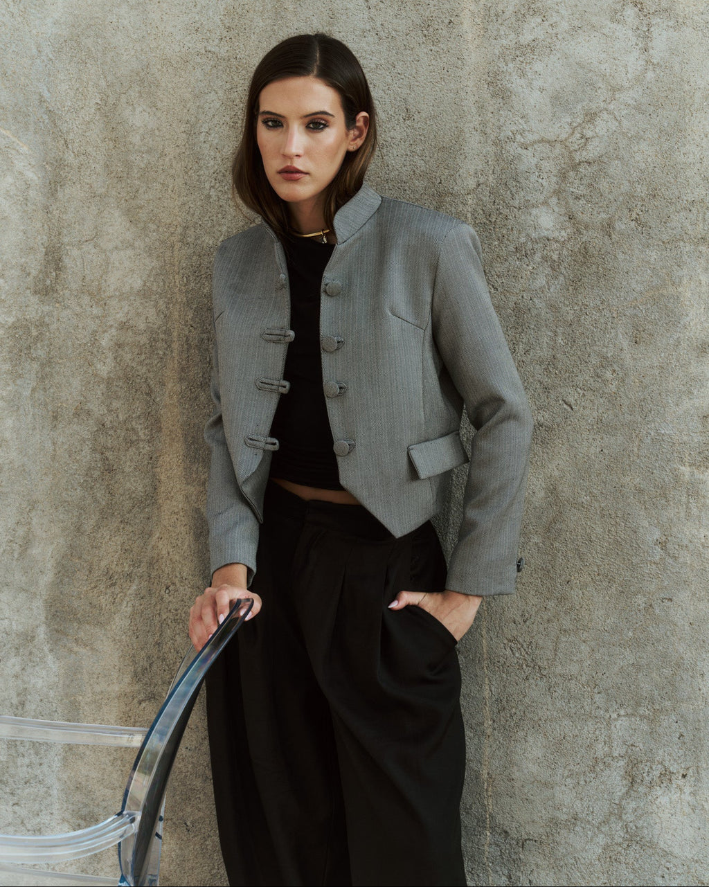 Tang Jacket Lana Gris