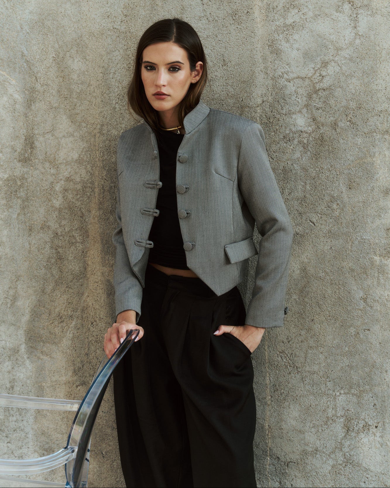 Tang Jacket Lana Gris