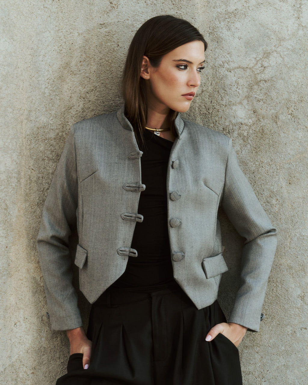 Tang Jacket Lana Gris