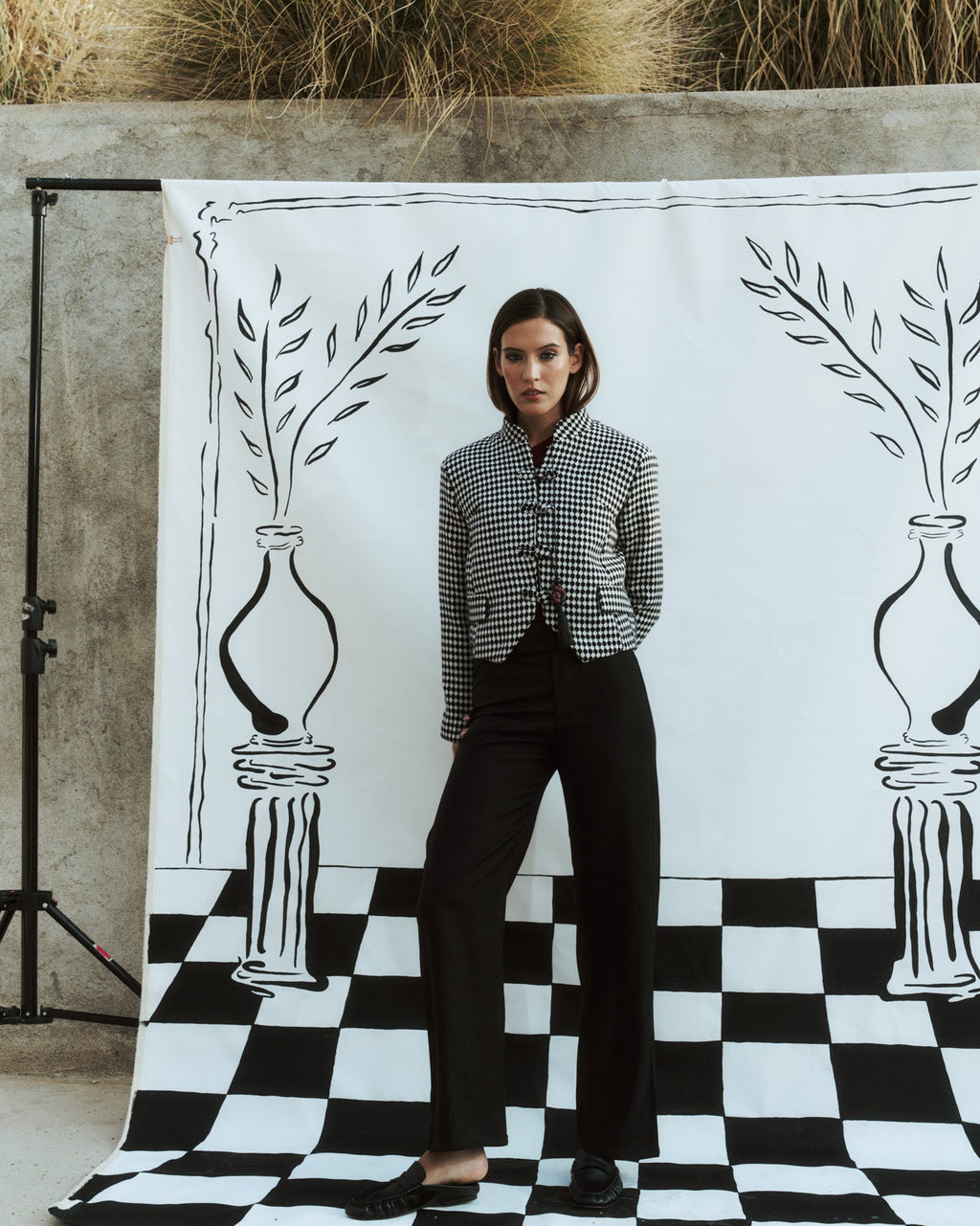Tang Jacket Lana Ajedrez