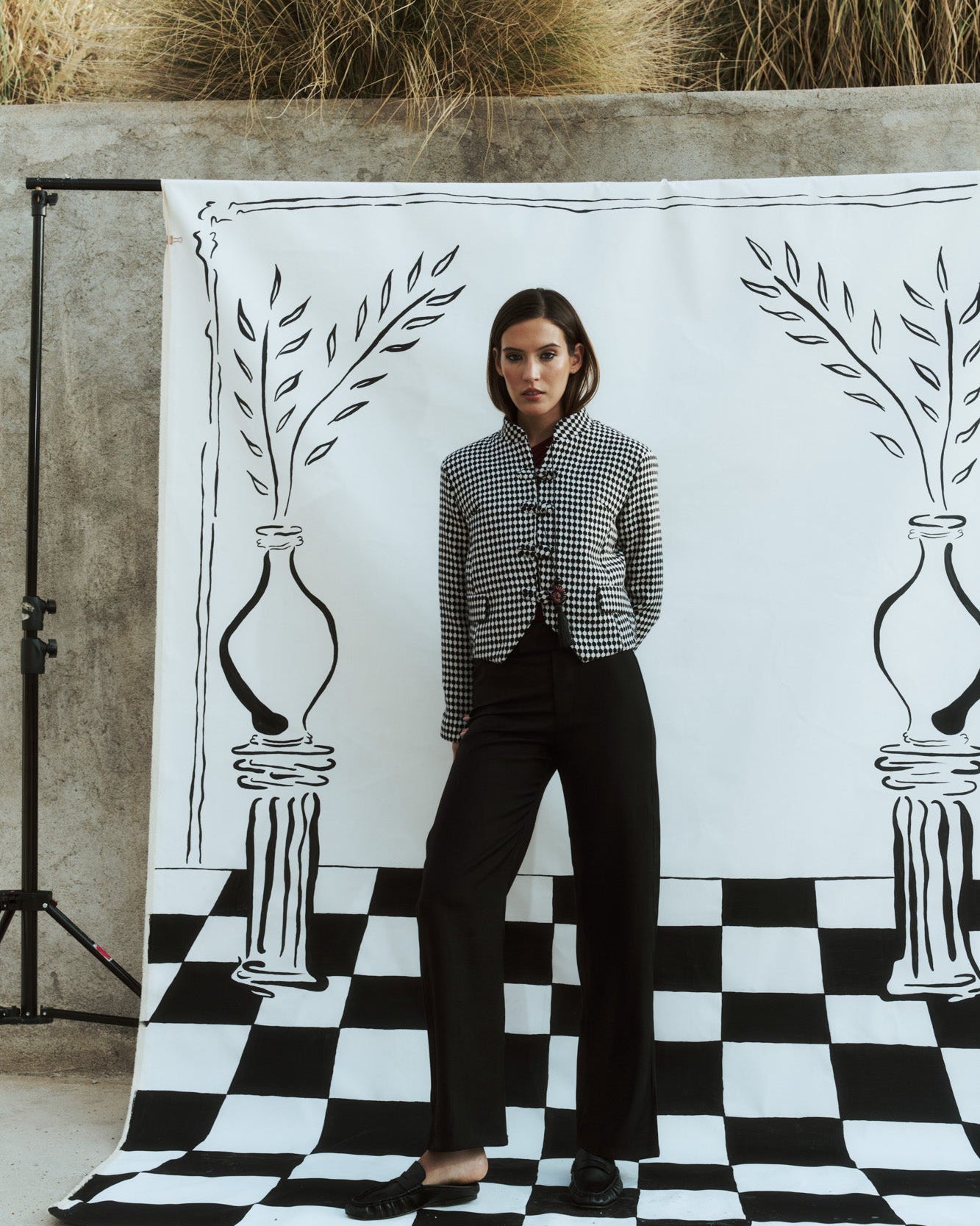 Tang Jacket Lana Ajedrez