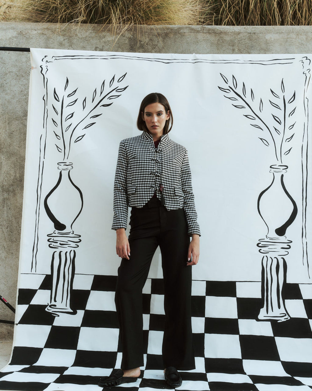 Tang Jacket Lana Ajedrez