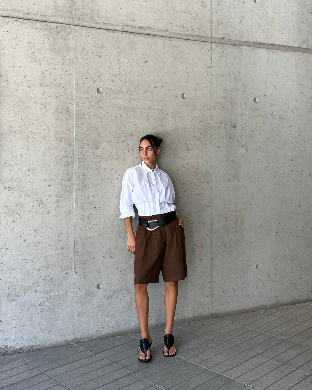 Low Bermudas Lino Café