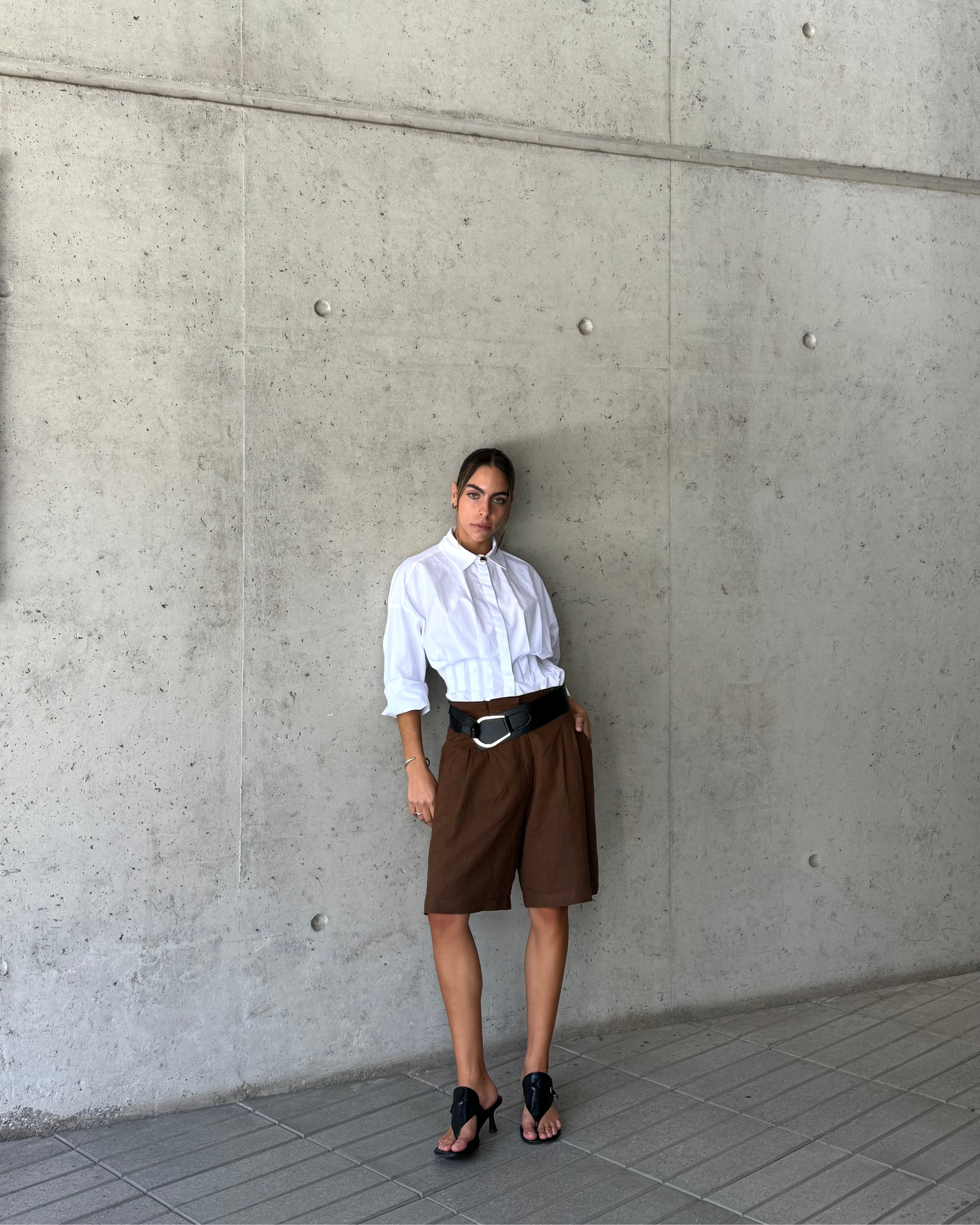 Low Bermudas Lino Café